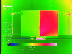 Coil coating thermal image